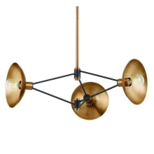 Axel 3 Light 36" Wide Abstract Chandelier