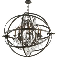 Byron 8 Light Globe Chandelier with Crystal Accents