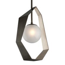 Origami Single Light 17" Wide 2700K LED Pendant with Frosted Glass Shade