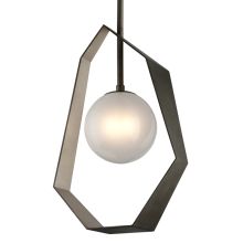 Origami Single Light 22" Wide 2700K LED Pendant with Frosted Glass Shade