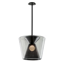 Berlin Single Light 19-1/2" Wide Integrated LED Pendant with Glass Shade
