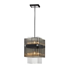 Apollo 2 Light 10-1/2" Wide Pendant with Glass Shade