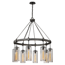 Union Square 8 Light 36" Wide Chandelier with Glass Shades