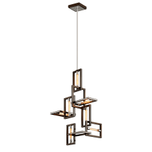 Enigma 32" Wide 7 Light Abstract Chandelier