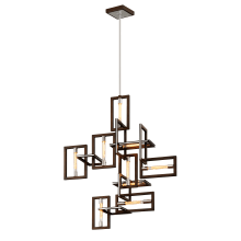 Enigma 9 Light 47" Wide Abstract Chandelier