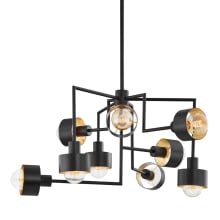North 9 Light 37" Wide Abstract Chandelier