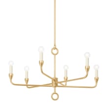 Orson 6 Light 31" Wide Candle Style Chandelier