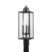 Caiden 3 Light 22" Tall Post Light