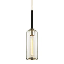 Aeon Single Light 5-1/2" Wide Mini Pendant with Clear Glass Cylinder Shade