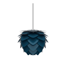 Aluvia 16" Plug-In Pendant in Petrol Blue