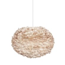 Eos 26" Feather Pendant in Light Brown