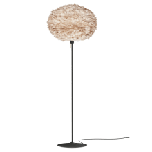 Eos Single Light 70-13/16" High Novelty Floor Lamp with a Goose Feather Shade