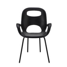 Oh 24" Wide Steel Framed Polypropylene Dining Chair