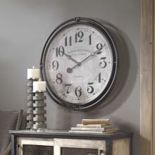 Nakul 30" Round Vintage "Regent Street" London Industrial Wall Clock