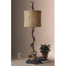 Driftwood 1 Light Table Lamp with Natural Twine Shade