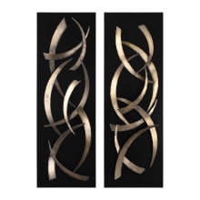 Brushstrokes Two Piece Wall Sculpture Set by Grace Feyock