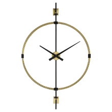30.75" Wide Iron Analog Wall Mounted Clock