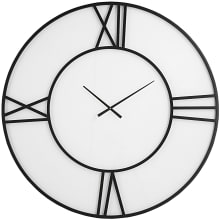 Reema 41" Round Modern Roman Numeral Wall Clock