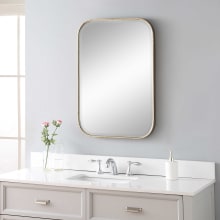 Malay 30" x 20" Asian Inspired Bamboo Frame Vanity Bathroom Wall Mirror