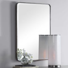 Aramis 36" x 24" Contemporary Thin Framed Wall Mirror