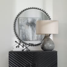 Taza 32" Diameter Circular Framed Bathroom Mirror