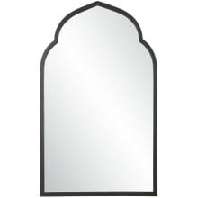 Kenitra 40" x 24" Arched Flat Iron Framed Accent Mirror