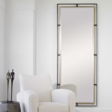 Carrizo 82" X 32" Bronze and Gold Contemporary Industrial Full Length Wall Mirror