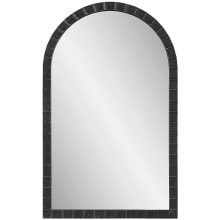 Dandridge 39" x 24" Arched Flat Iron Framed Accent Mirror
