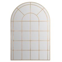 Grantola Hand Forged Oversized Arched Window Full Length Leaning Floor Or Wall Mirror