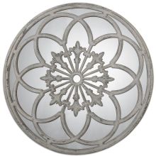Conselyea 39-3/4" Diameter Circular Framed Bathroom Mirror