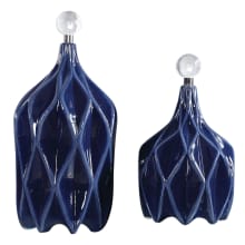 Klara 17" Tall Ceramic Decorative Bottles - Set of (2)
