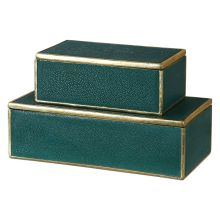 Karis 5 Inch x 12 Inch Resin Boxes - Set of 2