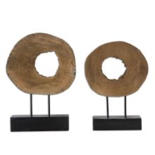 Ashlea Wooden Sculptures, Set of Two