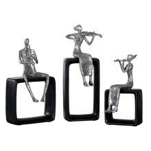 15" Tall Musician Figurines - Set of 3
