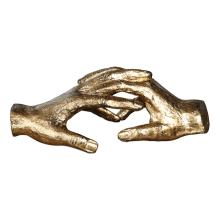 Hold My Hand 9 Inch Wide Iron Statue by Matthew Williams