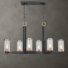 Jarsdel 6 Light 45" Wide Linear Chandelier