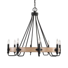 Deschutes 8 Light 30" Wide Taper Candle Style Chandelier