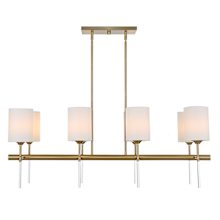Awyr 8 Light 44" Wide Linear Chandelier