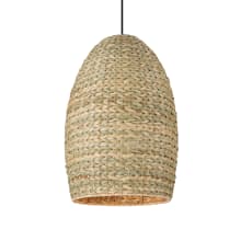 Cardamom 15" Wide Pendant with Rope Shade
