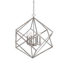 Euclid 6 Light 26" Wide Taper Candle Chandelier