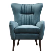 Dax 29 Inch Wide Wood Frame Accent Chair with Fabric Upholstery by Jim Parsons