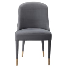 Brie Set of (2) - 22" Wide Modern Velvet Upholstered Dining Chairs
