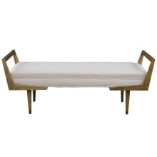 Waylon 60" Wide Urban Mid-Century Modern Upholstered Bed Bench

