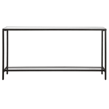 Hayley 10" Wide Mirror Top Steel Console Table