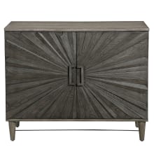 Shield 40" Wide 4 Shelf Solid Wood Accent Cabinet