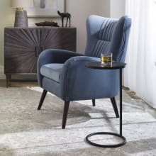 Brunei 13" W Modern Industrial Accent Drink "C" Chair Table