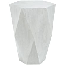 Volker 19"W Modern Solid Geometric Faceted Accent Side Table