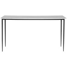 Nightfall 16" Wide Iron, Marble, MDF Framed Console Table