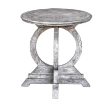 Maiva 24" Diameter Wood Pedestal Table