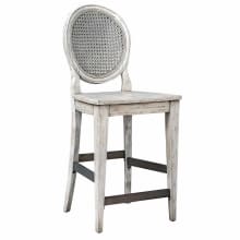 Clarion 19" Wide Rattan Country Counter Stool